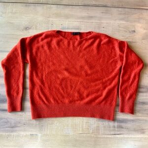 Sanctuary. Burnt orange boat neck sweater.